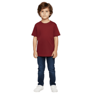 Kids T-shirts Maroon Red